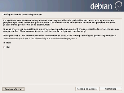 Autorisez-vous Debian à vous surveiller ?
