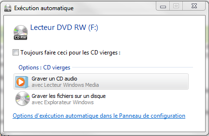 Prêt à graver un CD ou DVD